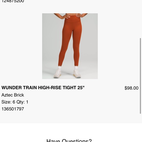 Lululemon Wunder Train Leggings - Picture 4 of 4